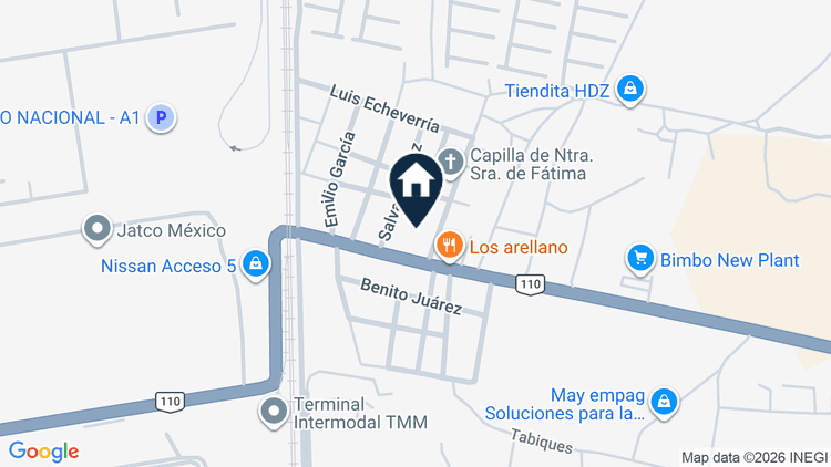 Mapa de Lote 3, manzana 18, fraccionamiento Los Arellano, Aguascalientes