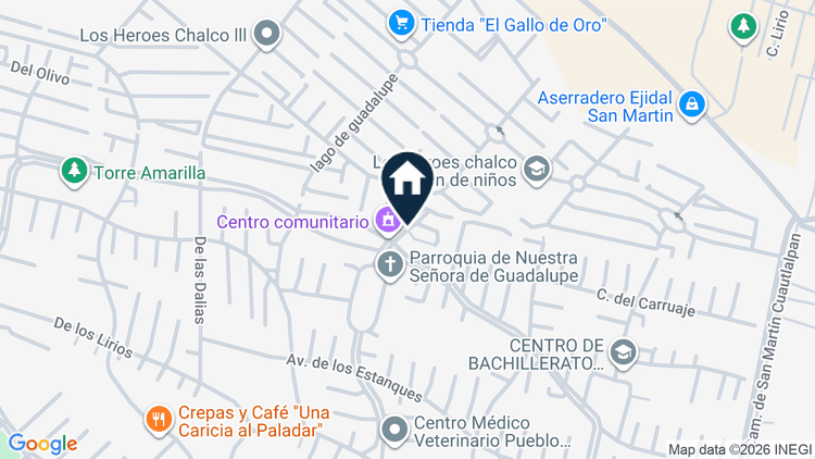 Mapa de Av. Plaza Payor 361, colonia Conjunto Urbano Pueblo Nuevo, Chalco