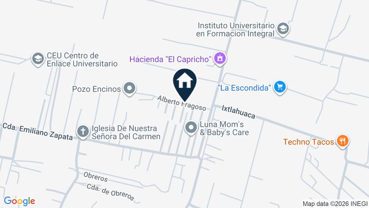 Mapa de Vivienda 30 y cajón de estacionamiento, Alberto Fragoso Castañares 5, colonia San Mateo Ixtacalco, Cuautitlán