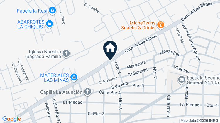 Mapa de Departamento 203 y cajón de estacionamiento 5-5, edificio 5, Avenida de los Reyes, lote 5, manzana Departamental C 24 C, Cuautitlán Izcalli
