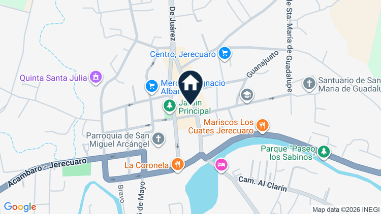 Mapa de Circuito La Vigatta, lotes 22 al 25, manzana 4, colonia La Vigatta, Jerécuaro