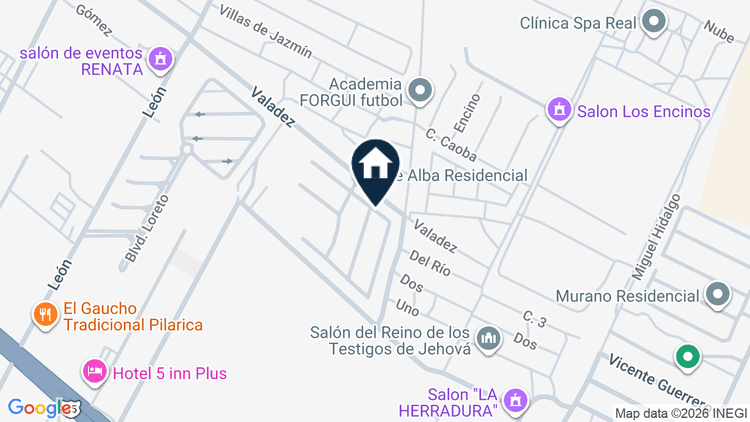 Mapa de Circuito Hacienda de Alba 330-A, colonia Hacienda de Alba Primera Sección, León