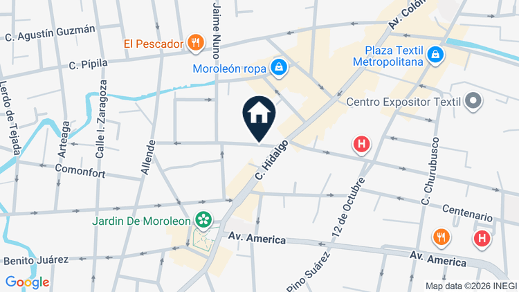 Mapa de Elodia Ledesma 864, colonia Las Flores, Moroleón