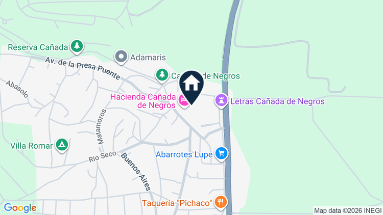 Mapa de Cañada Los Laureles, lote 3, manzana 19, colonia Hacienda de Cañada de Negros, Purísima del Rincón
