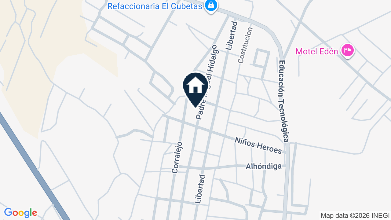 Mapa de Padre Hidalgo 20, Guanajuato