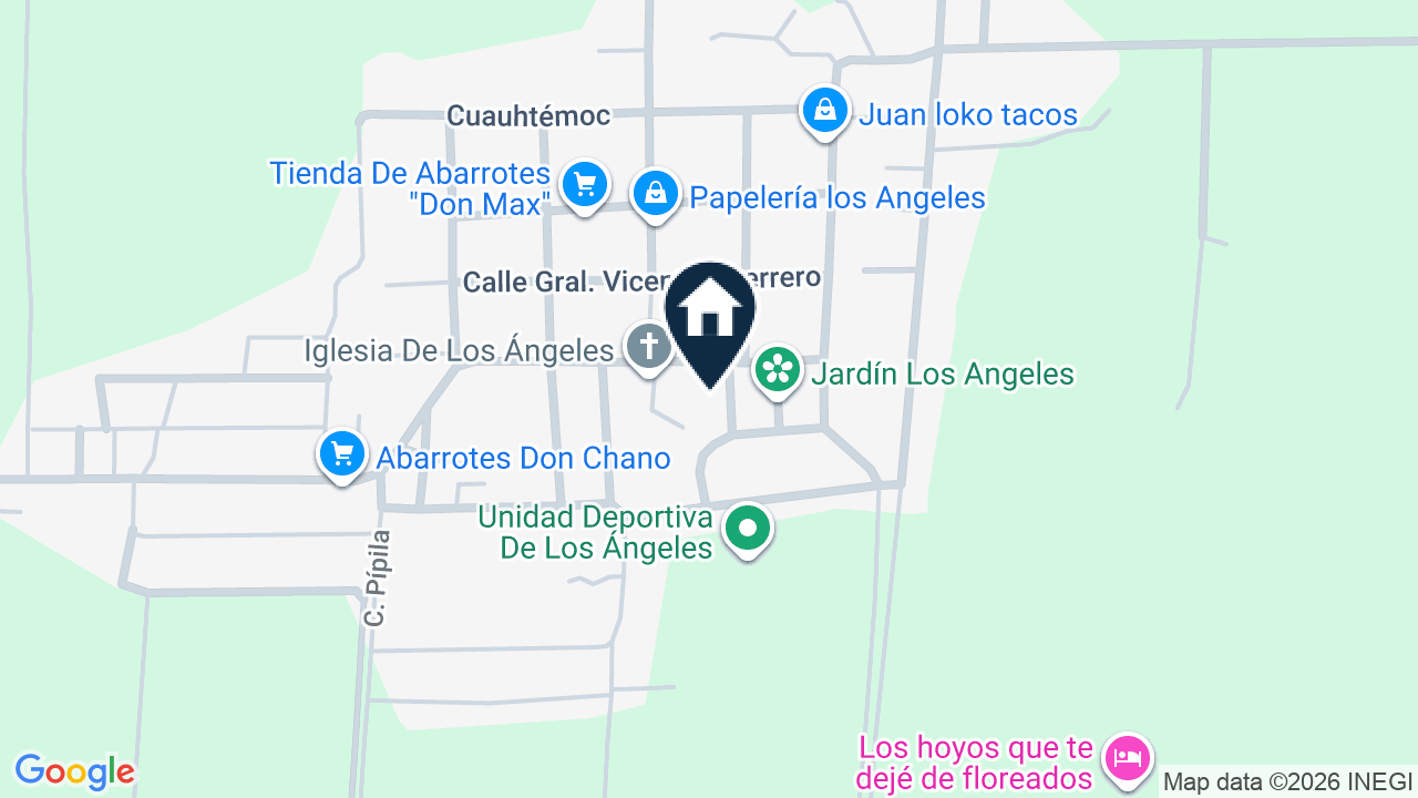 Mapa de Los Ángeles, Guanajuato
