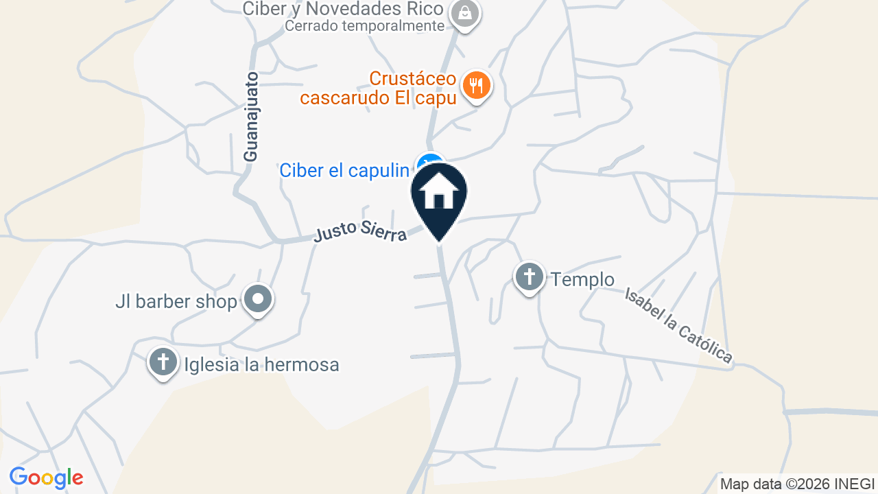 Mapa de Capulín de Bustos, Guanajuato