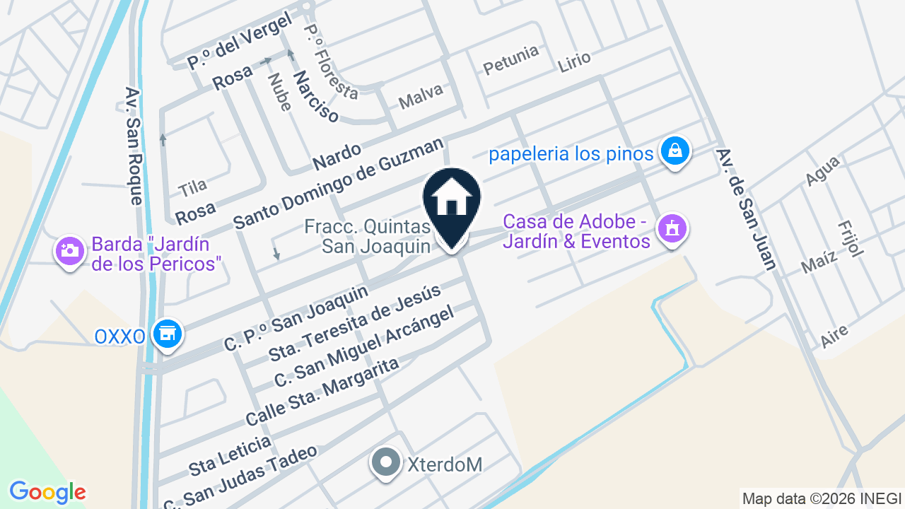 Mapa de Quinta los Pastizales 760, colonia Quinta San Joaquín Primera Etapa, Segunda Sección, Irapuato