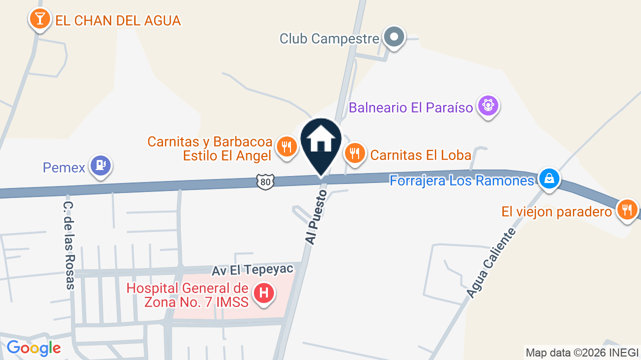 Mapa de Libramiento Norte, Lagos De Moreno
