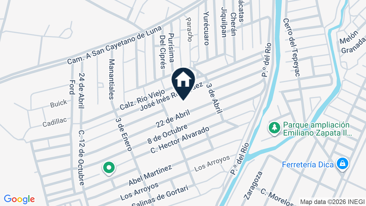 Mapa de 14 de junio 795 14, colonia Che Guevara, Irapuato