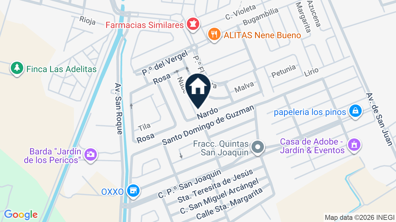 Mapa de Circuito Nardo 534, colonia Conjunto Fresno III, Irapuato